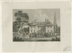 Lichfield - Bishop&39;s Palace in The Close: نقش ، بدون تاريخ [عام 1816] (طباعة) بواسطة جيمس ستورر