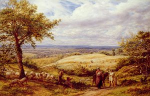 The Wayfarers ، حوالي 1872 (زيت على قماش) بواسطة جيمس توماس لينيل