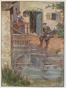 رسم توضيحي لـ The Compleat Angler بواسطة إيزاك والتون