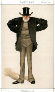 نيوكاسل على تاين ، جوزيف كوين ، سياسي بريطاني ، 1872. بواسطة جيمس جاك جوزيف تيسو