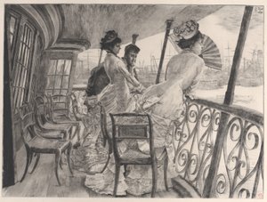 معرض HMS Calcutta التذكاري للكرة على متن السفينة La galerie du Calcutta ... ، 1876. بواسطة جيمس تيسو