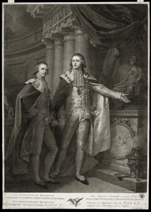 صورة غراند دوقات ألكسندر بافلوفيتش وقسطنطين بافلوفيتش من روسيا ، 1797 بواسطة جيمس ووكر