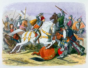 رسم توضيحي لريتشارد الثالث في معركة بوسورث ، القرن التاسع عشر بواسطة جيمس ويليام إدموند دويل