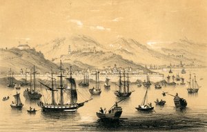 أموي ، أحد الموانئ الخمسة التي فتحتها المعاهدة الأخيرة للتجارة البريطانية ، 1847.