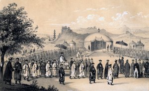 مقاربة إمبراطور الصين لاستقبال السفير البريطاني 1847