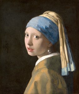 الفتاة ذات القرط اللؤلؤي ، حوالي 1665-6 (زيت على قماش)