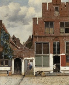 منظر للمنازل في دلفت ، المعروف باسم "الشارع الصغير" ، حوالي 1658 (زيت على قماش) بواسطة Johannes Vermeer