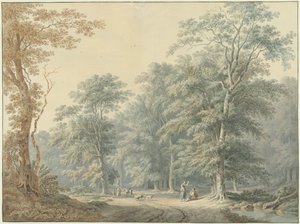 إطلالة على الغابة مع طاقم عمل كلاسيكي بواسطة جان أبلدورن