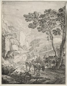 البغال. Rocca Aquatico بالقرب من أنكونا بواسطة جان كلاهما