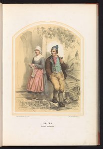 أزياء Huizen التقليدية في شمال هولندا ، 1857 منازل. مقاطعة شمال هولندا / I (العنوان على الكائن) بواسطة Desguerrois and Co.