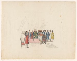 استقبال مبعوثي ملك كاندي 1785 بواسطة جان برانديز