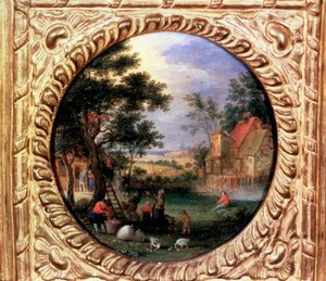 جمع التفاح ، 1630s بواسطة جان بروغيل الأصغر