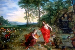 "Noli me tangere" لا تلمسني ، القرن السابع عشر. بواسطة جان بروغيل الأصغر