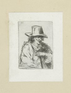 الرجل يضع hoge hoed في الأوراق المالية العمل الكامل للنقش بواسطة John Chalon / Oeuvre Complette des Eaux Fortes par Jean Chalon (عنوان السلسلة) بواسطة كريستيان جوزي