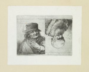 Twee mansportretten العمل الكامل للنقش لجون شالون / Oeuvre Complette des Eaux Fortes par Jean Chalon (عنوان السلسلة) بواسطة كريستيان جوزي