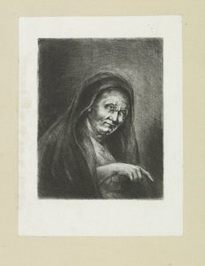 Wijzende oude vrouw العمل الكامل للنقش لجون شالون / Oeuvre Complette des Eaux Fortes par Jean Chalon (عنوان السلسلة) بواسطة كريستيان جوزي