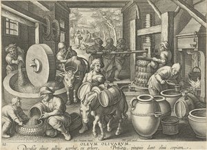 معصرة زيتون أوليفم أوليفارفم (العنوان على الكائن) الاختراعات والاكتشافات الجديدة (عنوان السلسلة) نوفا ريبيرتا (عنوان المسلسل) بواسطة جان كوليرت (الثاني) (منسوب إلى)