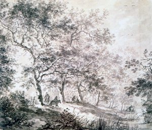 مجموعة أشجار على حافة الماء ، 1643