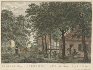المنظر خارج هارلم وجه buyte Harlem / vue de Hors Harlem (العنوان على الكائن) بواسطة بيير فوكيه