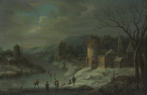 المناظر الطبيعية في فصل الشتاء ، ج. 1680-1718.