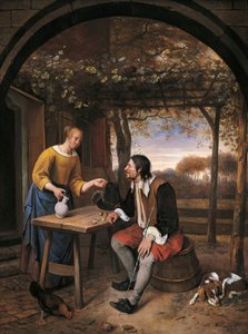 راحة المسافر ، بقلم جان ستين (1626-1679) بواسطة جان هافيكز. ستين