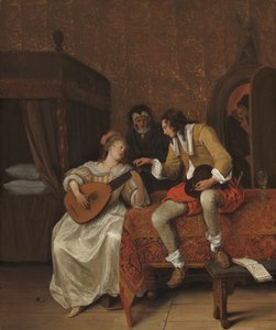 Ascagnes and Lucelle ، درس الموسيقى ، 1667 بواسطة جان هافكسزون ستين