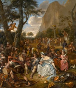 عبادة العجل الذهبي ، 1672-1675 بواسطة جان هافكسزون ستين