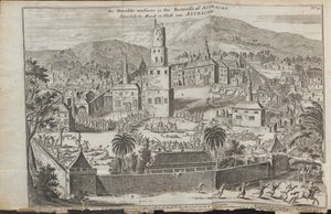 أعمال شغب ستيبان رازين في أستراخان من: ثلاث رحلات مهمة ، 1675 بواسطة جان جانز. سترويز