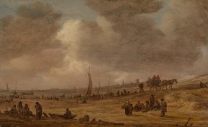 شاطئ به قوارب صيد ، على الأرجح 1653. بواسطة جان جوزيفز فان جوين
