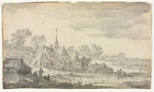 مجموعة مباني على شاطئ البحر ، 1653. بواسطة جان جوزيفز فان جوين