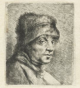 رأس رجل بقبعة Variae Effigies a Joanne Livio (عنوان السلسلة) بواسطة جان ليفينز