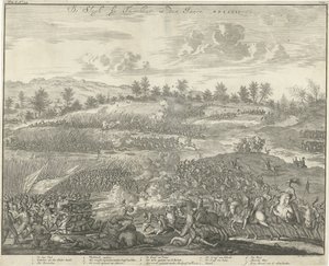 معركة تورنهاوت 1597 De Slagh بواسطة Turnhout في den Jaere MDXCVII (العنوان على الكائن) بواسطة جان لويكن