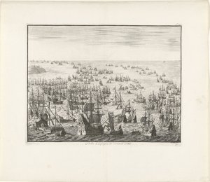 غرق أرمادا الإسبانية عام 1588 ، ج. 1680 بواسطة جان لويكن