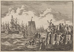 غادر ويليام الثالث إلى إنجلترا مع الأسطول عام 1688 بواسطة جان لويكن