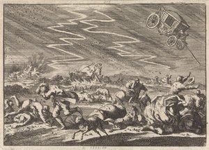 عاصفة رعدية شديدة في Donsenhausen في تورينغن ، 1674 بواسطة جان لويكن