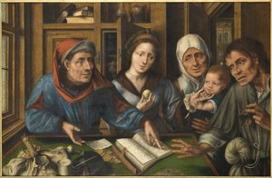 دفع الدايم (جباة الضرائب) - العشور ، بواسطة ماسيس (ماتسيس) ، يناير (1510-1575). زيت على خشب