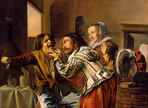 طبيب الأسنان ، 1629 (زيت على لوح مهد)