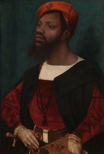 صورة لرجل أفريقي ، ج. 1525-30 (زيت على اللوح)