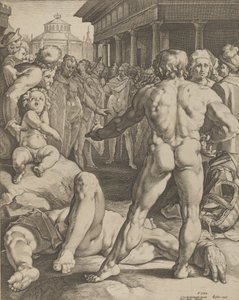 القتال بين يوليسيس وإيروس ، كاليفورنيا. 1590