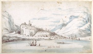 The Gulf of Satalia (pen & ink with wash on paper)