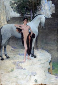 لو لاك نوير - البحيرة السوداء - جان بريسلر (1872-1918). زيت على قماش