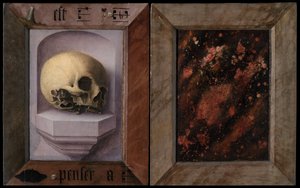 الجزء الخارجي من Diptych من الراهب الفرنسيسكان (زيت على قماش)