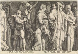 إفريز مع عقاب نيوب (اللوحة 6) بواسطة Polidoro da Caravaggio