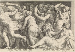 إفريز مع عقاب نيوب (اللوحة 8) بواسطة Polidoro da Caravaggio