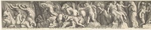 إفريز مع عقاب نيوب بواسطة Polidoro da Caravaggio