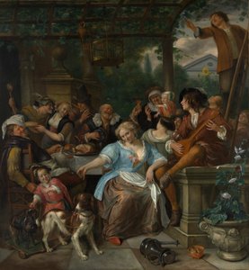 شركة ميري على شرفة ، كاليفورنيا. 1670. بواسطة جان هافكسزون ستين