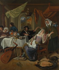 الأسرة الفاسدة ، كاليفورنيا. 1663-64. بواسطة جان هافكسزون ستين