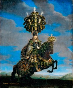 "صورة لفرديناند جوزيف (1636-1698) ، الأمير دي ديتريششتاين ، جونداكار دي ديتريشستين في زي الباليه Equestre" "(غونداكار ، الأمير ديتريششتاين (1623-1690) في زي لباليه الحصان) لوحة رسمها جان توماس فان إيبيرين (1617-1678) بواسطة جان توماس فان ليبيرين