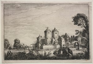 القلعة ذات البرجين ، 1616.