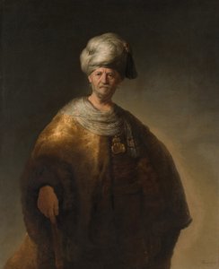 النبيل الشرقي المعروف أيضًا باسم النبيل السلافي - رسمه رامبرانت فان راين بواسطة جون فيرمير